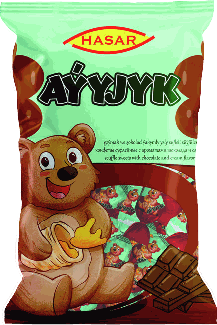 Çikolata ve krema aromalı sufle şeker