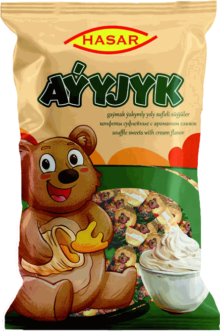 Krema aromalı sufle şeker