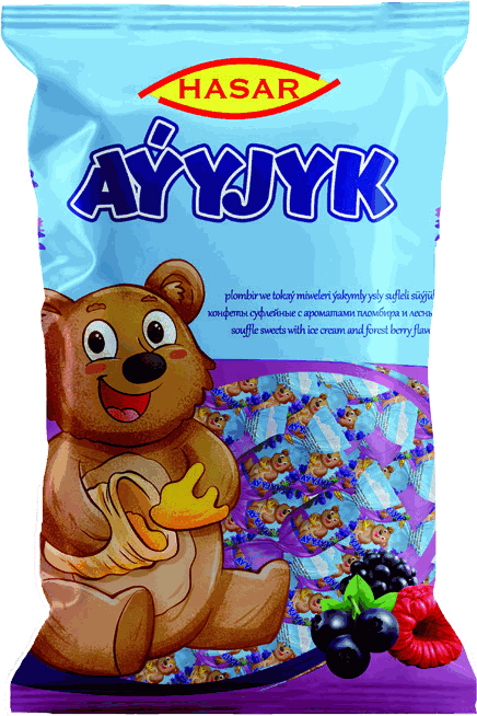 Dondurma ve orman meyveli sufle şeker