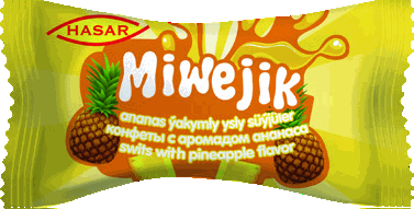 Ananas aromalı ekşi karamel