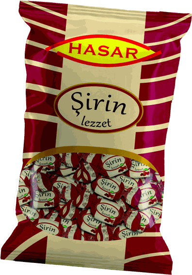 Vişne ve çikolata aromalı şeker
